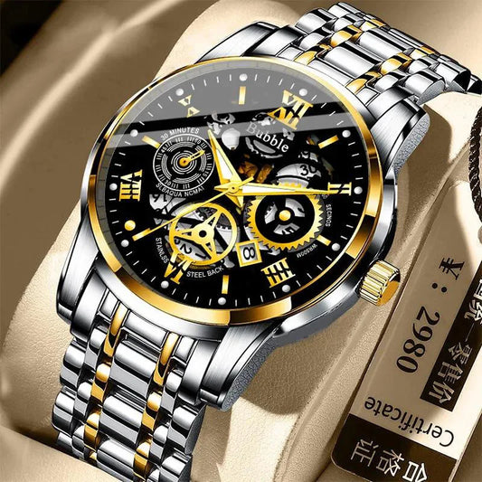 High End Luxury Versatile Quartz Wristwatches Waterproof Roman Hollow Watch