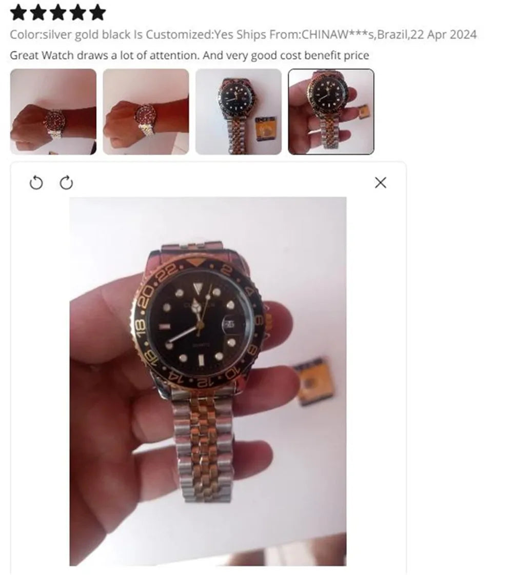 Casual Calendar Quartz Watch