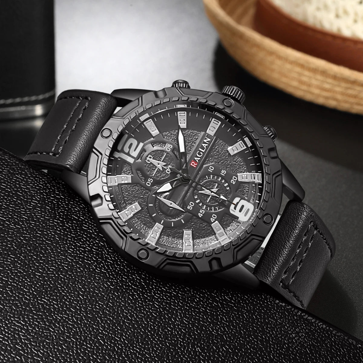Top Brand Watch For Men Fashion Watches Leather Strap Wristwatch