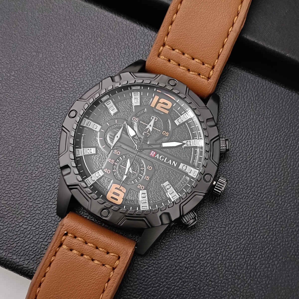 Top Brand Watch For Men Fashion Watches Leather Strap Wristwatch