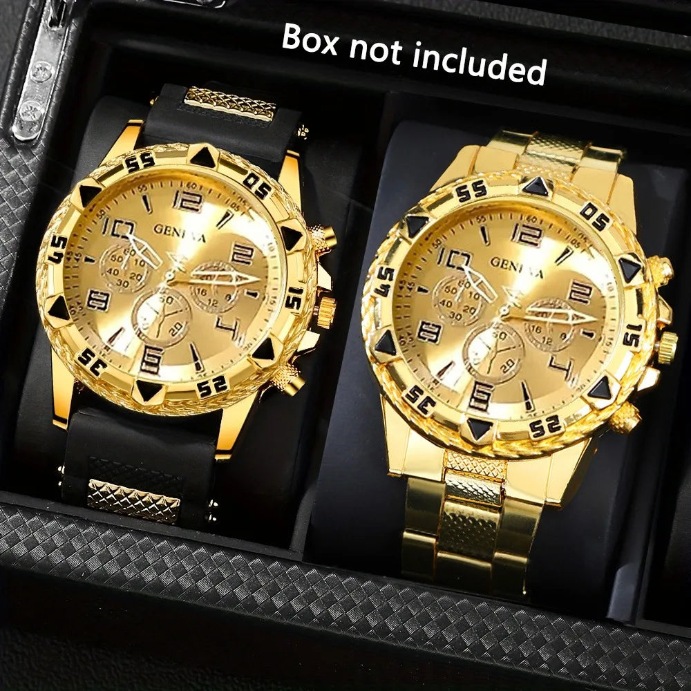 [Vintage Watch Set] 2pcs Quartz Watch Set