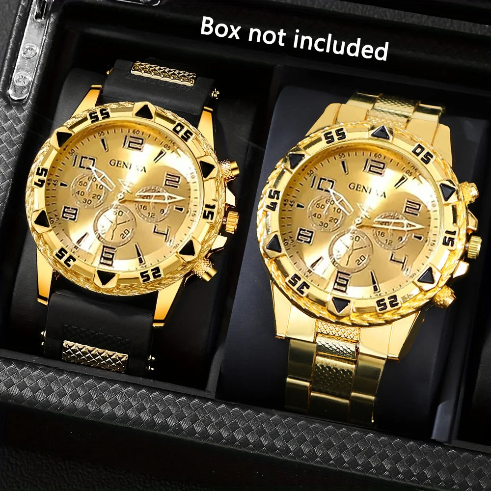 [Vintage Watch Set] 2pcs Quartz Watch Set