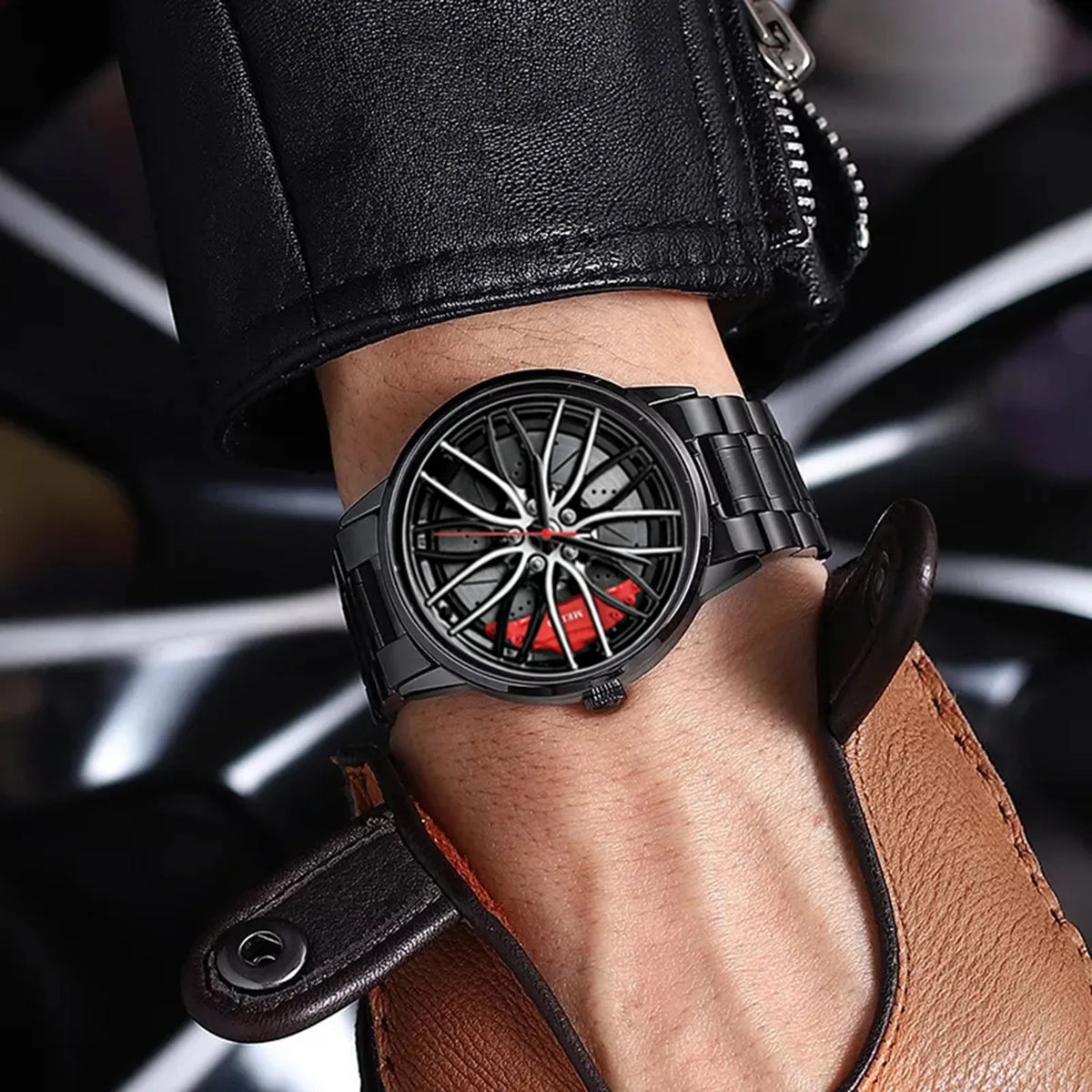 Sports Watches With Car Wheel Rim Hub Design