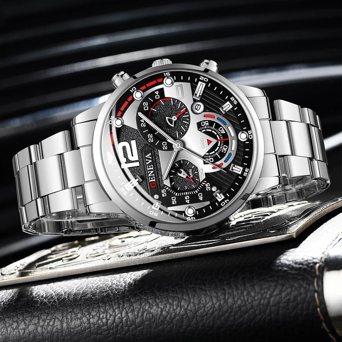 Fashion Watches Stainless Steel Band Analog Quartz Wristwatch