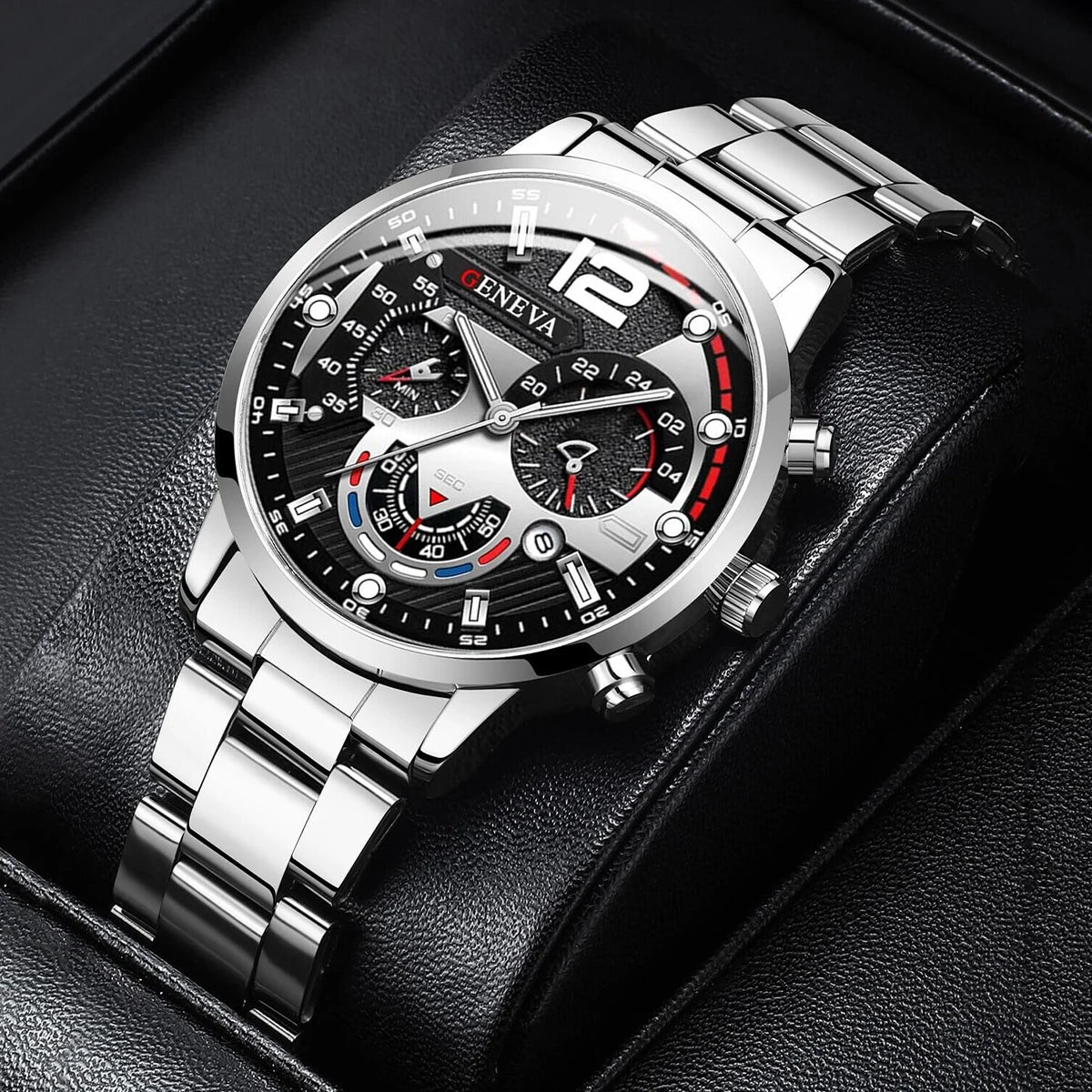 Fashion Watches Stainless Steel Band Analog Quartz Wristwatch