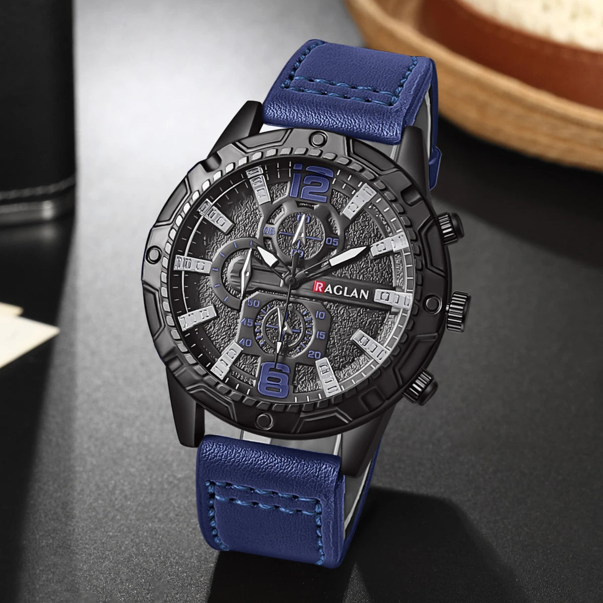 Top Brand Watch For Men Fashion Watches Leather Strap Wristwatch